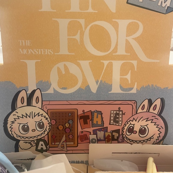 Pop Mart Labubu Pin for Love Letter Pendant-I - Picture 5 of 8